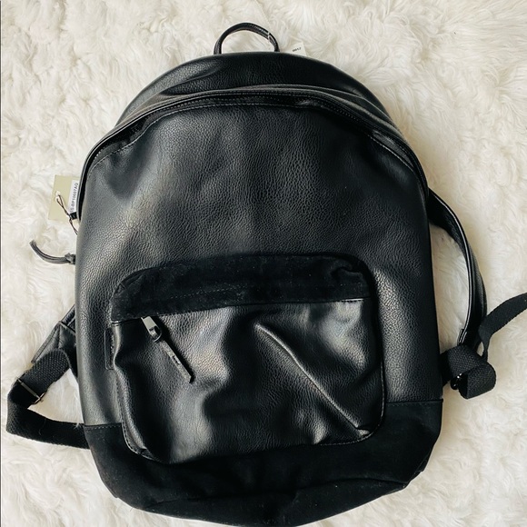 JAMES CAMPBELL Black Leather Suede Backpack main image 11